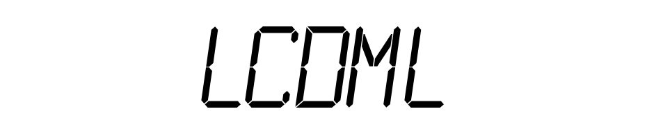 LCDMono Light Font Download Free